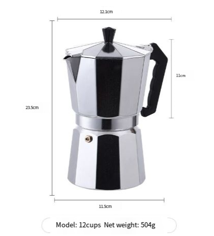 Italian Aluminum Moka Coffee Pot